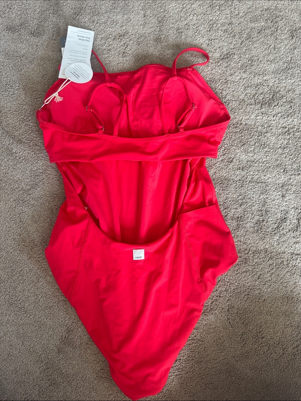 Vuori Vermilion Dune One-Piece Swimsuit NWT - Picture 3 of 3